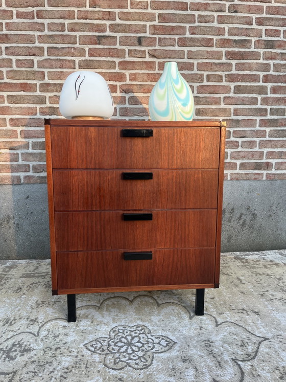 Image 1 of Vintage Made to Measure ladenkast met 4 laden door Cees Braakman voor Pastoe,