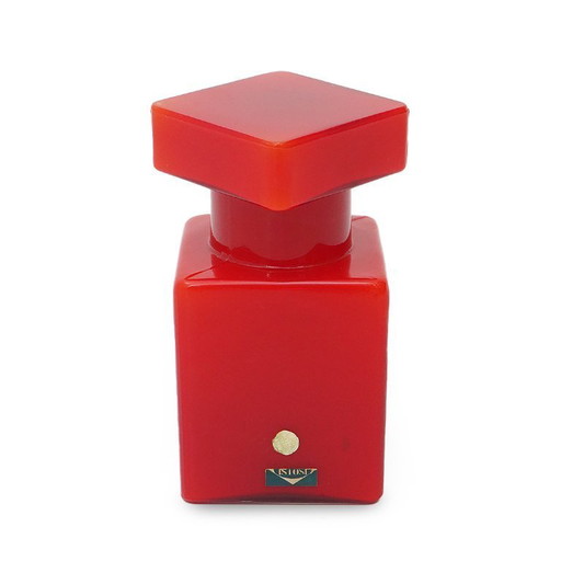 Red glass bottle by Luciano Vistosi for Vistosi, 1960s