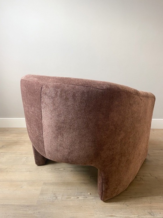 Armchair | newly reupholstered | brown | Japandi – Polyester (photo 2 of 6)