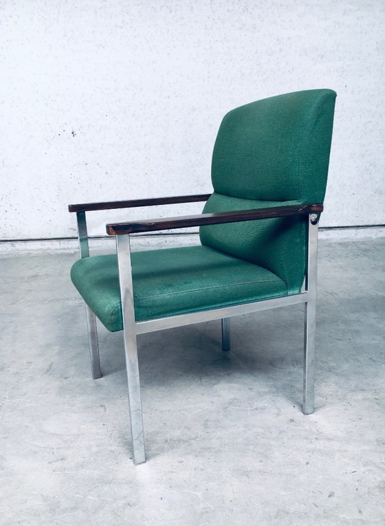 Image 1 of Midcentury Modern Design Pair of Office Arm Chairs by Brune, Germany 1960's