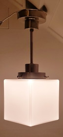 2 lampade a sospensione Art Deco GISO (Gispen) Kubus