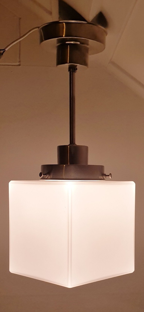 Image 1 of 2 Art Deco GISO (Gispen) hanglampen Kubus