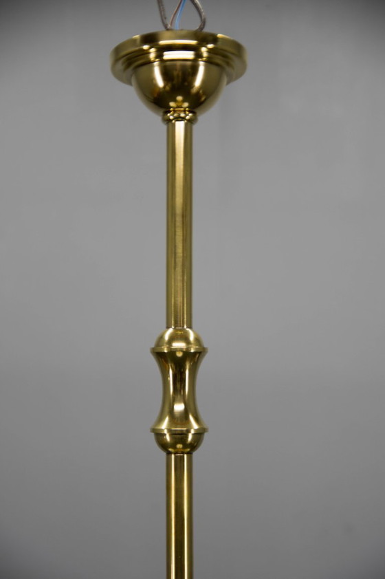 Image 1 of Art Deco kroonluchter van Gocar, jaren 1910, gerestaureerd