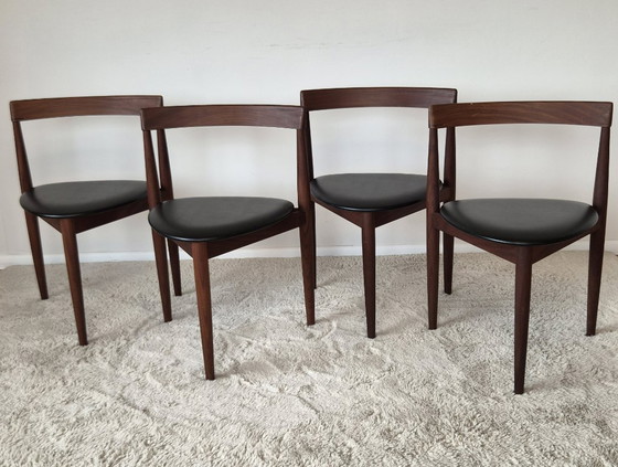 Roundette Teak Extendable Dining Set by Hans Olsen for Frem Røjle, Denmark 1960s – Wood, Skai (photo 20 of 29)