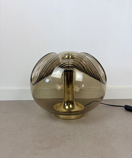 Peill Putzler Brass Futura Wave Table Lamp – Peill & Putzler, Glass (photo 5 of 12)