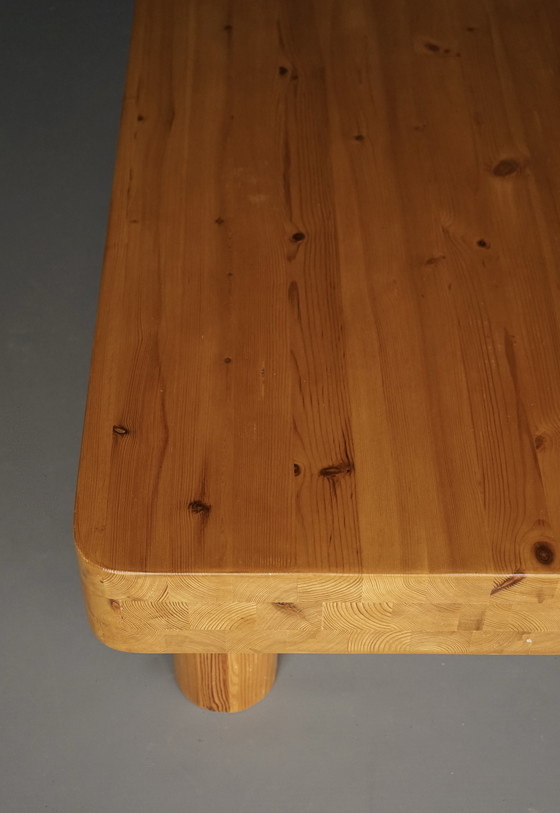 Image 1 of 1960s large Brutalist solid Pine Coffee Table