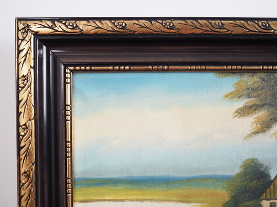 Image 1 of Peinture "The Way to Home", design scandinave, années 1970, par V. Kier