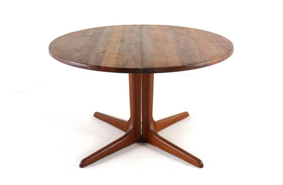 Image 1 of Round extendable teak dining table Danish