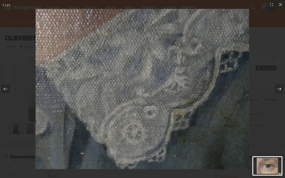 Peinture à l'huile d'un garçon en costume bleu, Peintures et dessins, Toile, Bois, Klassiek (photo 8 sur 15)