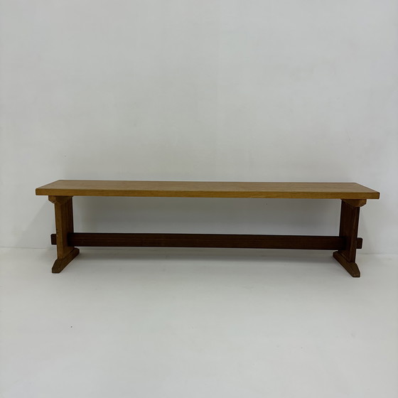 Image 1 of Banc vintage en bois massif, années 1970