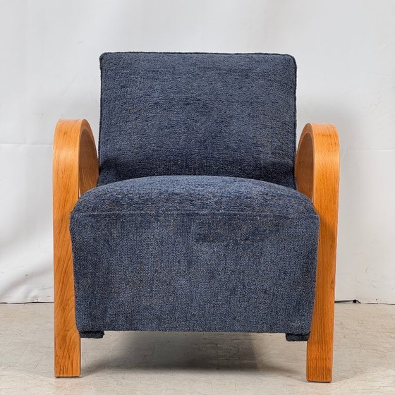 Image 1 of French Art Deco Armchair, 1930s – Fully Refurbished