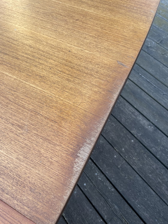 Image 1 of Dining table with 4 upholstered chairs, 1960s