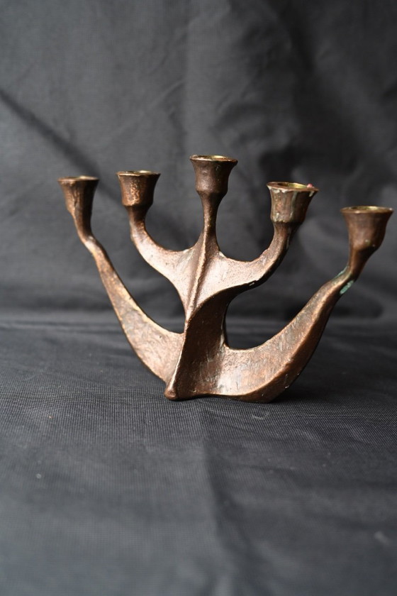 Image 1 of Horst Dalbeck - Brutalist candlesticks - 1960s - Guild of Crafts