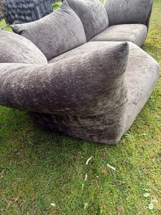Image 1 of Edra „Standard“ Designer-Sofa – Rinascimento Stoff (Fungo/Mushroom) – wie neu  – inkl. Garantiekarte Exklusives Design