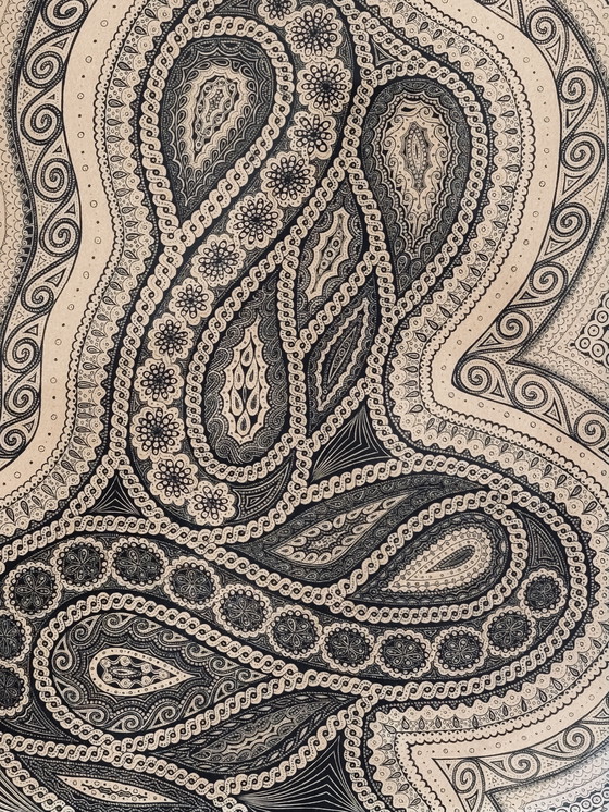 Image 1 of Nicole Vaysse - Art Brut circa 1970 - Tinta china - enmarcado