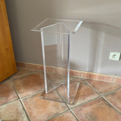 David Lange console uit 1980. Plexiglas. – Roche Bobois (photo 2 of 6)
