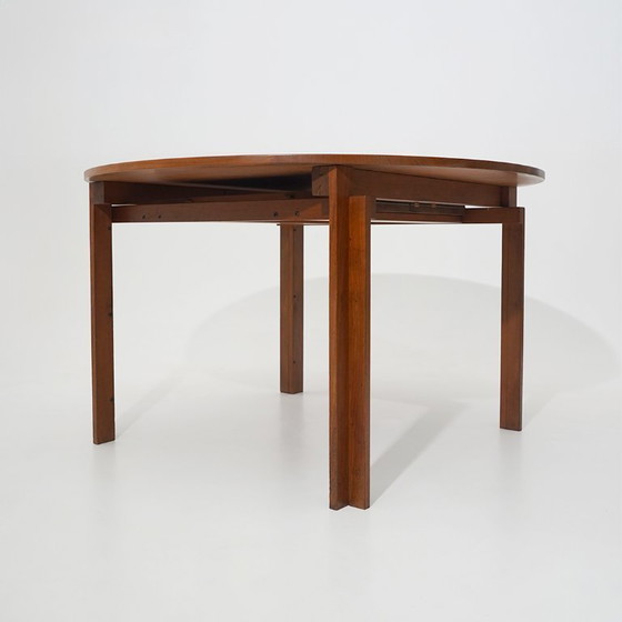 Image 1 of Uitschuifbare ronde tafel van Inge Klingeberg voor France e Son, jaren 60.