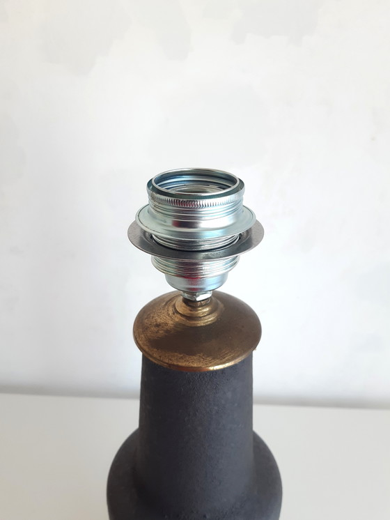 Image 1 of Unieke vintage West Germany lamp met handgemaakte lampenkap met botanische print