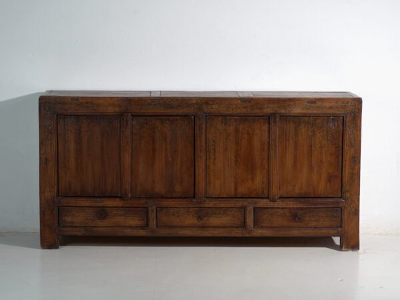 Buffet bas ancien en orme – Chine, circa 1950 – Iron (photo 21 of 40)