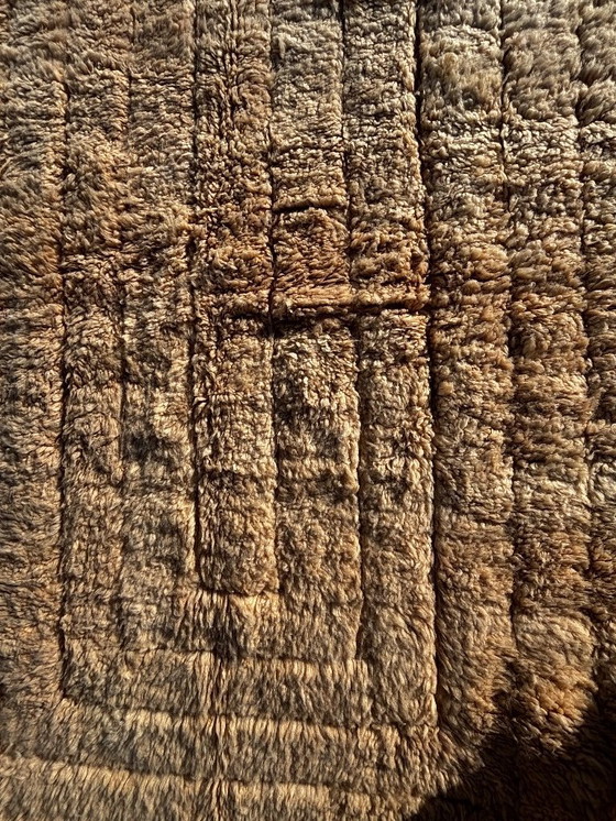 Image 1 of Tappeto marocchino moderno Mrirt 200x300 cm – Design con texture in lana color crema