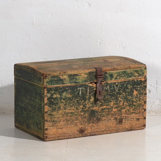 Antike grüne Kiste (ca. 1920) #70 – Kommoden, Rustic (photo 8 of 34)