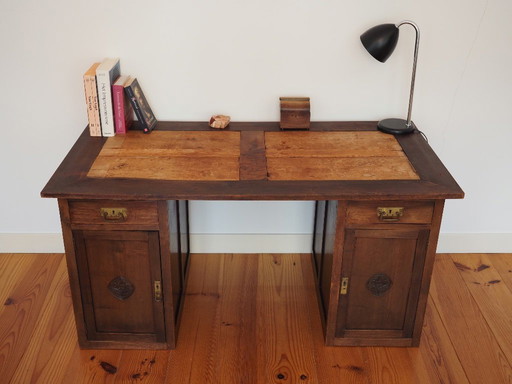 Bureau art déco en chêne
