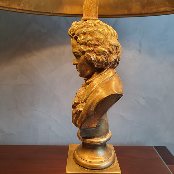 Image 1 of Vintage Beethoven Lamp Bronze