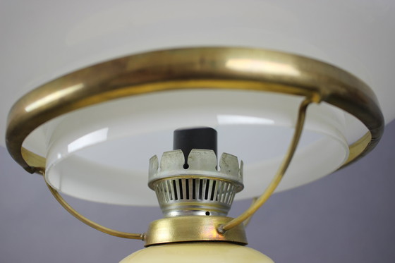 Image 1 of Mid Century Grote Tafellamp van Valašské Meziříčí, Tsjecho-Slowakije, jaren 1960