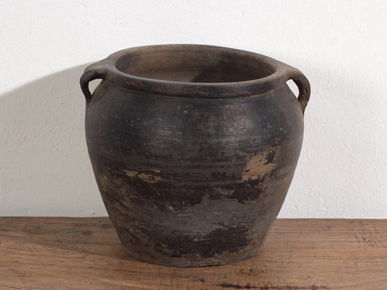 Antike Vase im Wabi-Sabi-Stil (ca. 1900) #3 – Vasen, Ceramic, Rustic (photo 34 of 34)