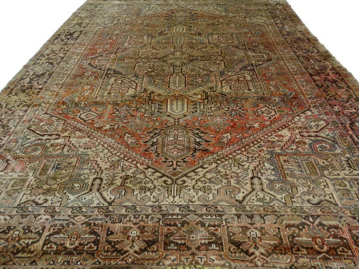 XL-Heriz - 386 x 293 cm - Wol op katoen - Handgeknoopt