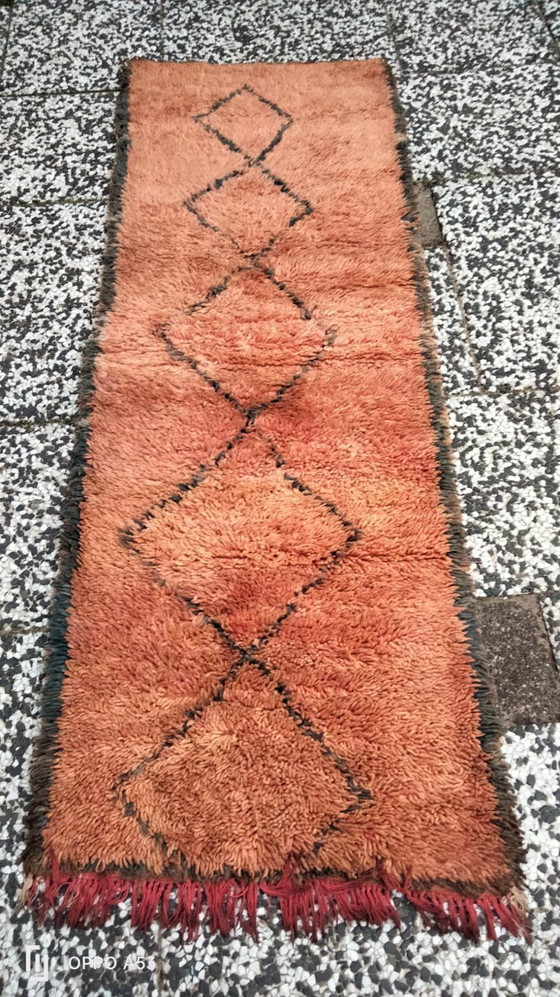 Image 1 of Handgeknoopt Berber kleed wol 183x63cm