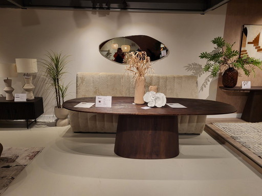 Dining table with dining table bench