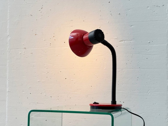 Image 1 of Lampada da tavolo con braccio flessibile nero di Lumes Lamps, anni '80.