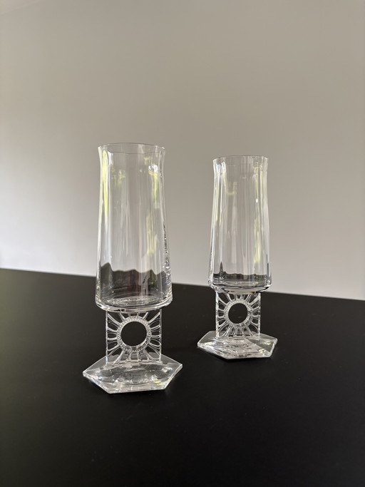 Vintage 1960’s Riedel champagneglazen, model Kreta