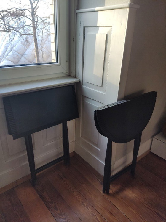 Image 1 of 1x Zanat Piano Table pliante angulaire | Erable noir, Ludovica & Roberto Palomba