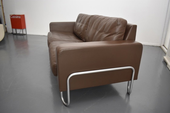 Prachtige Exclusieve Dutch Originals Gispen Design Bank – 3-5 zitsbanken, Leather, Metal (photo 16 of 18)