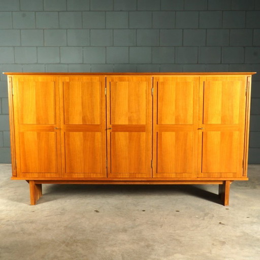 Vintage XL highboard - walnut - 1960s