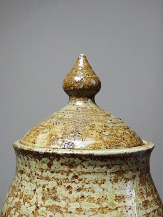 Image 1 of Rustic chic 50s-60s glazed stoneware box