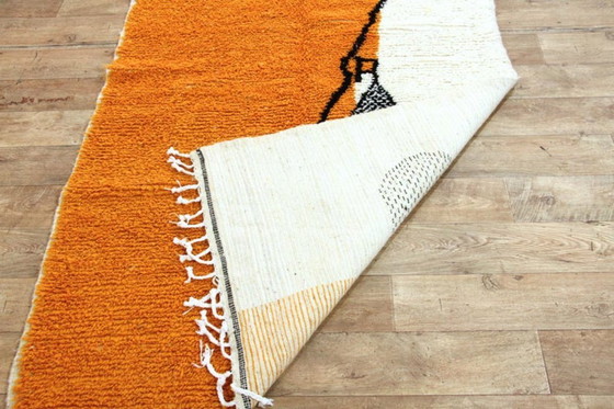 Image 1 of Oranje Berber tapijt handgemaakt 200cmx300cm