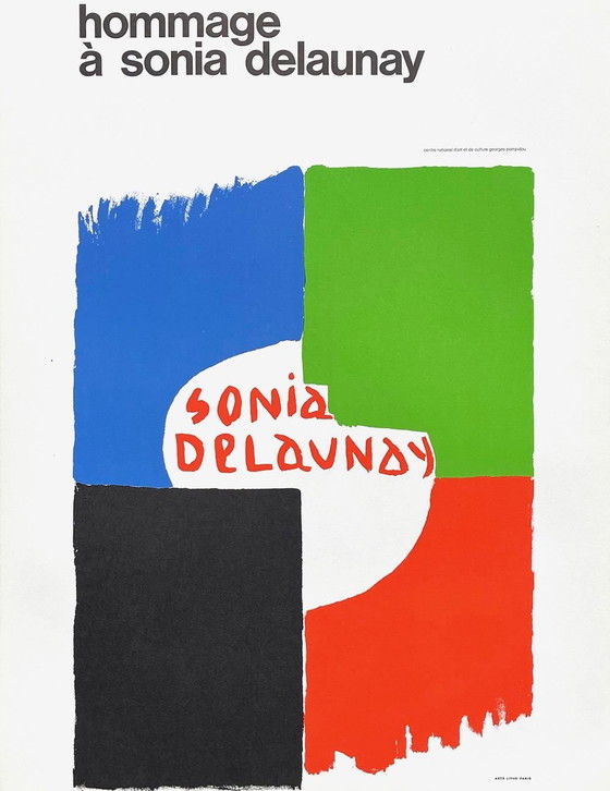 Image 1 of Sonia DELAUNAY Expo 75 - Affiche du Centre National Georges Pompidou 1975