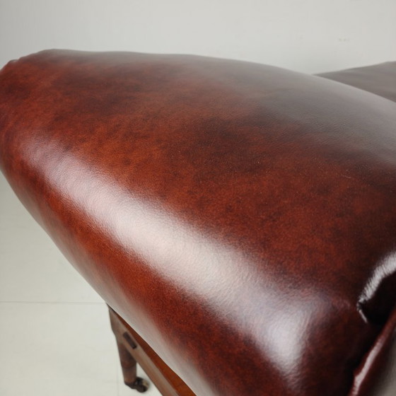 Lit d'hôpital militaire anglais ancien – XIXe siècle – Lits 1 personne, Wood, Leather (photo 11 of 16)