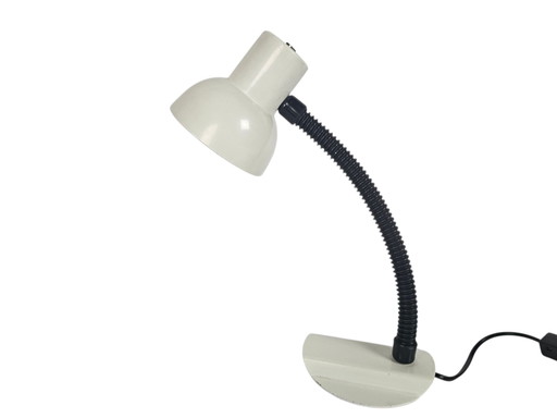 Hala Zeist - lampe de bureau - modèle 703 - col flexible - blanc - années 70