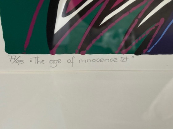 Image 1 of Lote de 2 serigrafías originales de Marianne Naerebout "La edad de la inocencia" V y VI