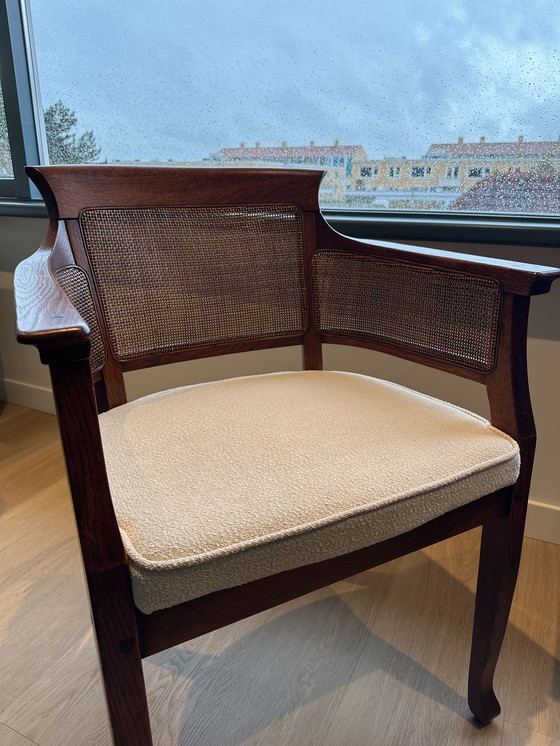 Image 1 of Set of 2 Vintage Bannink Art Nouveau armchairs – reupholstered - 70's/80's