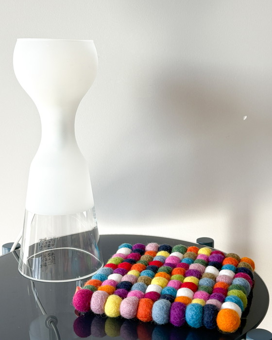 Image 1 of Lampada da tavolo IKEA Schlagervå – Vetro satinato e trasparente