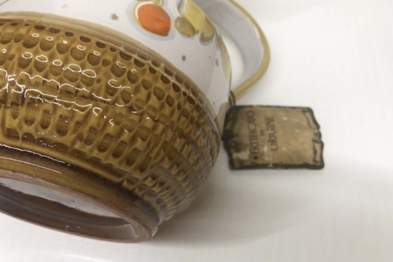 Image 1 of Pitcher vase by Fratelli Fanciullaci with grape decoration