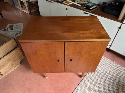 Vintage kastje jaren 50/60 teak fineer Scandinavische stijl