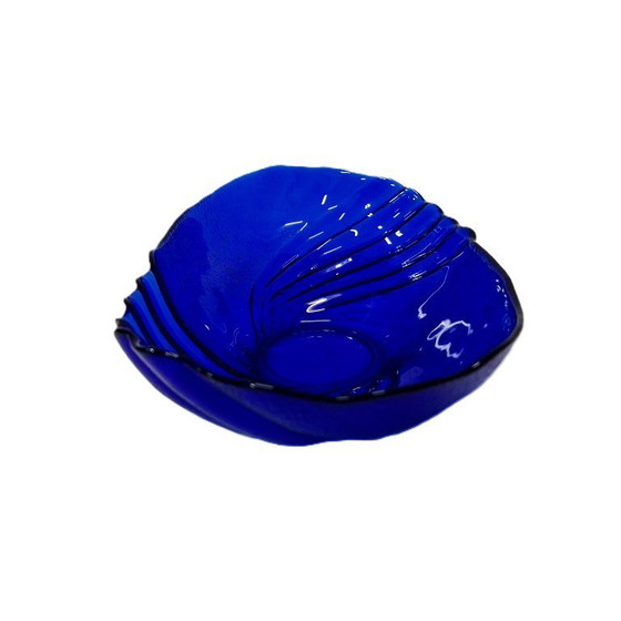 Image 1 of Vintage cobalt glass nuts, candy bowl 