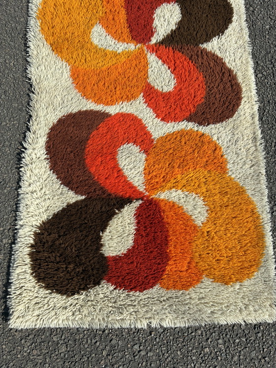 Vintage Desso Carpet Space Age Shaggy – Rugs & carpets, Textile (photo 7 of 9)