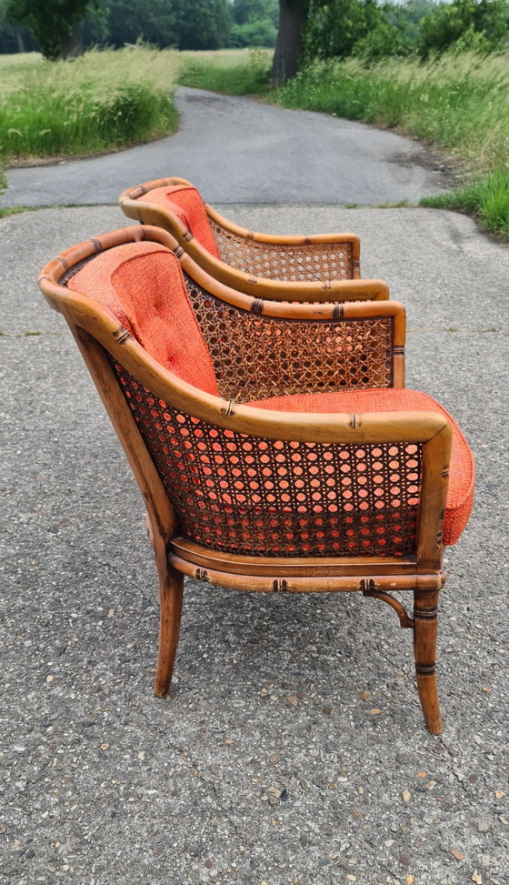 Image 1 of Deux fauteuils Giorgetti vintage des années 1980